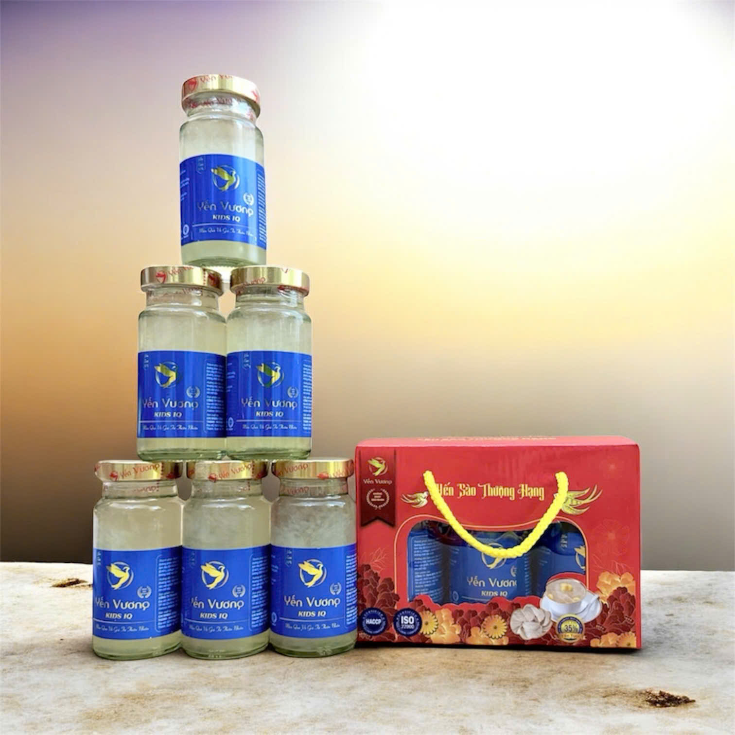 Lốc 6 hũ yến Vương 140ml Kids IQ